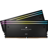 Corsair 64 GB DDR5-6400 Kit werkgeheugen Zwart, CMP64GX5M2B6400C32, Dominator Titanium RGB, XMP