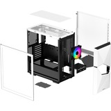 DeepCool CYCLOPS midi tower behuizing Wit | 1x USB-A | 1x USB-C | RGB | Window