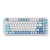 MCHOSE X75 V2 Blue Icy Creamsicle Custom Mechanical Keyboard Wit, US lay-out (QWERTY), Kailh Box Icy Creamsicle, 75%, RGB, Hot swap, Double-Shot PBT, draadloos | Bluetooth | USB-C