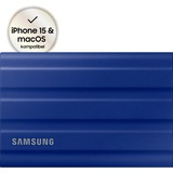 SAMSUNG Portable T7 Shield, 1 TB externe SSD Blauw, MU-PE1T0R/EU, USB-C 3.2 Gen 2 (10 Gbit/s)