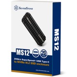 SilverStone MS12 externe behuizing Zwart