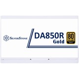 SilverStone SST-DA850R-GMA-WWW modulaire 850 watt voeding  Wit, 4x PCIe, 1x 12VHPWR, 4x PCIe, Kabel-Management