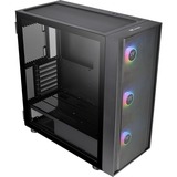 Thermaltake Divider H570 TG ARGB midi tower behuizing Zwart | 2x USB-A | Window