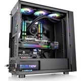 Thermaltake Divider H570 TG ARGB midi tower behuizing Zwart | 2x USB-A | Window