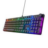 Trust GXT 866 Torix Mechanisch Gaming Toetsenbord  Zwart, US lay-out, Huano Red, met RGB-verlichting