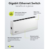 goobay 8-poort Gigabit Ethernet Switch Wit