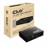 Club 3D 3 naar 1 HDMI Switch Zwart, 8K