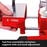 EINHELL Accu Kap & verstekzaag TE-MS 18/210 Li-Solo afkort- en verstekzaag Rood/zwart, Accu en oplader niet inbegrepen