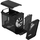 Fractal Design Torrent Nano RGB Black TG Light Tint midi tower behuizing Zwart | 2x USB-A | 1x USB-C | RGB | Tempered Glass