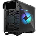 Fractal Design Torrent Nano RGB Black TG Light Tint midi tower behuizing Zwart | 2x USB-A | 1x USB-C | RGB | Tempered Glass