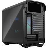 Fractal Design Torrent Nano RGB Black TG Light Tint midi tower behuizing Zwart | 2x USB-A | 1x USB-C | RGB | Tempered Glass