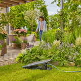GARDENA Undercover slangenbox RollUp M, 20 meter slanghaspel Zwart/turquoise