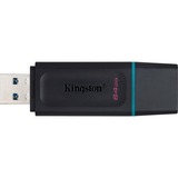 Kingston DataTraveler Exodia 64 GB usb-stick Zwart/turquoise, DTX/64GB