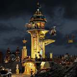 Lumibricks Steampunk World - Steampunk Watch Tower Constructiespeelgoed F9070