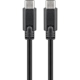 goobay Sync & Charge Super Speed USB-C kabel Zwart, 0,5 meter