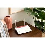 AVM FRITZ!Box 6850 5G International wlan lte router Wit/rood, Mesh Wi-Fi, 4G (LTE), 3G (UMTS/HSPA+