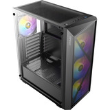 Antec AX67 ARGB midi tower behuizing Zwart | 3x USB-A | Tempered Glass