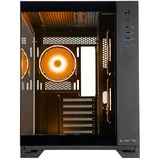 Chieftec Visio midi tower behuizing Zwart | 2x USB-A | 1x USB-C | RGB | Tempered Glass