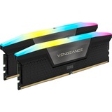 Corsair 32 GB DDR5-6000 Kit werkgeheugen Zwart/grijs, CMH32GX5M2B6000Z30K, Vengeance RGB, EXPO, XMP