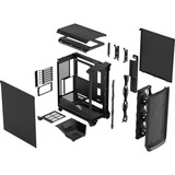 Fractal Design Meshify 3 Solid midi tower behuizing Zwart | 2x USB-A | 1x USB-C