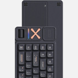 Iqunix Magi65 Pro Shadow Black, gaming toetsenbord Zwart, US lay-out, IQUNIX Gold Red, RGB leds, 65%, Hot-swappable, PBT, 2.4GHz | Bluetooth 5.1 | USB-C