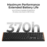 Keychron K5 Ultra 8K Wireless Custom Mechanical Keyboard Zwart, US lay-out (QWERTY), Keychron Milk POM Banana, 100%, RGB leds, LSA Double-shot PBT, USB-C | 2.4 GHz | Bluetooth 5.2
