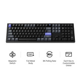 Keychron Q6 HE 8K Magnetic Switch Keyboard Zwart, US lay-out (QWERTY), Keychron Ultra-Fast Lime, 100%, RGB, Hot swap, 8K