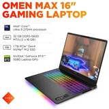 OMEN MAX 16-ah0001nd 16"  gaming laptop Zwart | Core Ultra 9 275HX | RTX 5080 | 32 GB | 1 TB SSD