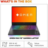 OMEN MAX 16-ah0001nd 16"  gaming laptop Zwart | Core Ultra 9 275HX | RTX 5080 | 32 GB | 1 TB SSD