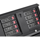 SilverStone CS381B v1.1 rack behuizing Zwart | 2x USB-A 3.2 (5 Gbit/s) | 2x Audio