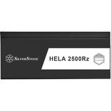 SilverStone HELA 2500R 2500 watt voeding  Zwart, 4x 12V-2x6, 7x PCIe, 4x 12-Pin High Power GPU, 7x PCIe, Kabel-Management