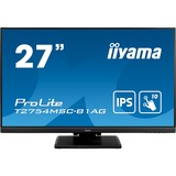 iiyama ProLite T2754MSC-B1AG 27" touchscreen monitor Zwart, VGA, HDMI, Sound, Touch