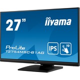 iiyama ProLite T2754MSC-B1AG 27" touchscreen monitor Zwart, VGA, HDMI, Sound, Touch