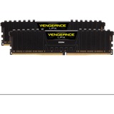 Corsair 32 GB DDR4-3200 (2x 16 GB) Kit werkgeheugen Zwart, CMK32GX4M2E3200C16, Vengeance LPX, XMP