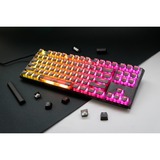 Ducky One 3 TKL Aura, toetsenbord Zwart, US lay-out, Cherry MX Blue, ABS Double Shot, hot swap