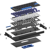 Iqunix EZ60 Magnetic Switch Gaming HE Keyboard Zwart, US lay-out (QWERTY), Gateron Magnetic Jade Pro, 60%, RGB, Double Shot PBT Keycaps