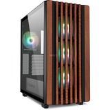 Sharkoon Rebel C70G RGB midi tower behuizing Zwart | 2x USB-A | 1x USB-C | RGB | Tempered Glass