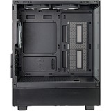 SilverStone  mini tower behuizing Zwart | 2x USB-A | 1x USB-C | RGB | Window