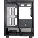SilverStone  mini tower behuizing Zwart | 2x USB-A | 1x USB-C | RGB | Window