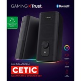 Trust GXT 612 Cetic pc-luidspreker Zwart, Bluetooth, RGB