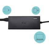 i-tec USB-C HDMI DP Docking Station with Power Delivery 65W + i-tec Universal Charger 77 W Zwart