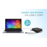 i-tec USB-C HDMI DP Docking Station with Power Delivery 65W + i-tec Universal Charger 77 W Zwart