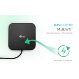 i-tec USB-C HDMI DP Docking Station with Power Delivery 65W + i-tec Universal Charger 77 W Zwart