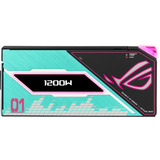 ASUS ROG Thor Platinum III Hatsune Miku Edition modulaire 1200 watt voeding  Zwart, 1x 12V-2x6, 4x PCIe
