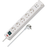 Brennenstuhl Bremounta stekkerdoos 5-voudig met 2 USB C-laadcontactdozen Wit, 5x stekker, 2x USB-C, 2x USB C