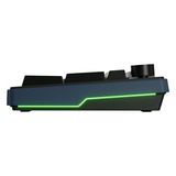 Ducky OK-M-98​, toetsenbord Zwart, US lay-out, KTT Linear, 98%, RGB, Hot-swap, PBT, 2.4 GHz / Bluetooth / USB-C