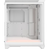 Fractal Design Meshify 3 Ambience Pro RGB Clear Tint midi tower behuizing Wit | 2x USB-A | 1x USB-C | RGB | Tempered Glass