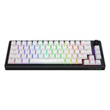 Hator Skyfall Wireless RGB mechanisch gaming toetsenbord Zwart, US lay-out (QWERTY), HATOR Aurum Sterling, 65%, RGB, Double shot ABS, Hot-swap, 2.4GHz | Bluetooth | USB-C
