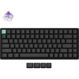 Keychron K2 HE-J1 Standard version RGB mechanisch toetsenbord Zwart, US lay-out (QWERTY), Gateron Double-Rail Magnetic Nebula, 75%, RGB, OSA double-shot PBT, hot swap, 2.4GHz | Bluetooth 5.2 | USB-C