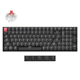 Keychron K4X-A1, toetsenbord Zwart, US lay-out, Keychron Super Red, 96%, White, Cherry Double-shot PBT Keycaps, Bluetooth / USB-C